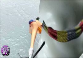 Снеговик трахает девушку, прикол