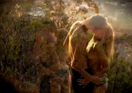 Оргазм красотки на закате